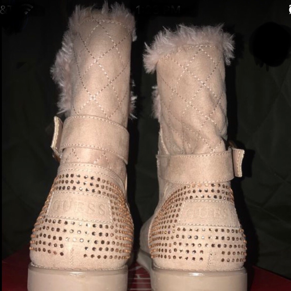 Size 10 Guess Boots in Light Pink
